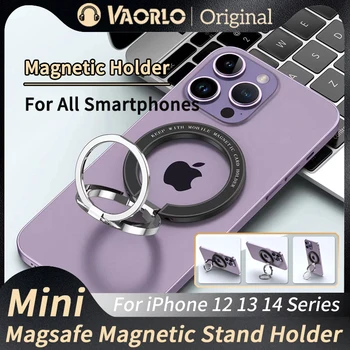 Magnétique Stand Mini Pliable de Bureau Titulaire Aimant de Bague de Support Pour l'iPhone 12 13 14 Série Magsafe Cas/Smartphones/Voiture