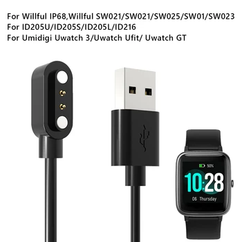 Magnétique USB Câble de Chargeur Pour le dol IP68/SW021/SW025/SW01/SW023/ID205U/Umidigi Uwatch 3 de la Montre de Sport Montres Intelligentes