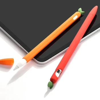 Mignon de Légumes étui en Silicone Pour Apple Crayon 1 2 stylos pochette de Protection Couverture de Peau de Stylet Pour l'iPad Crayon 1er 2ème génération