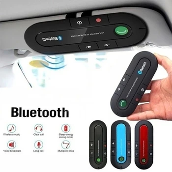 Mini Clip Pare-Soleil parleur Bluetooth Audio MP3 Récepteur de Musique Kit Voiture sans Fil haut-Parleur mains libres de téléphone, Carte de téléphone