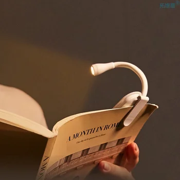 Mini Led Livres De Lecture De Lumière De Nuit De Bureau Rechargeable Par Usb Chambre À Coucher Étude Réglable Trombones Luminaria Lampe