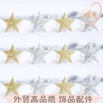 Mini Size1cm 100PCS Paillettes Étoiles Collier de Patchs Appliqued de BRICOLAGE de l'Artisanat de l'Artisanat Matériau Enfants Accessoires Cheveux Coiffure