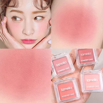 Monochrome Blush Peach Rose Maquillage Blush De La Palette Coréen Mat Velours Durable Naturelle À Joues Poudre Rouge Contour De L'Ombre De Cosmétiques