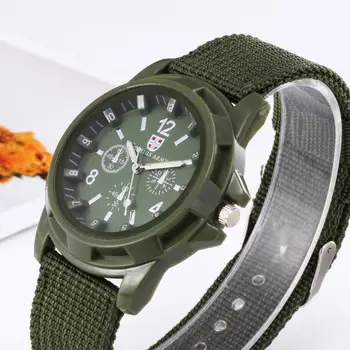 Montre pour homme Chaude de Mode Bracelet en Toile de l'Armée Militaire les Montres de Sport de Quartz de montres-Hommes Horloges Relogio Masculino Expédition de Baisse