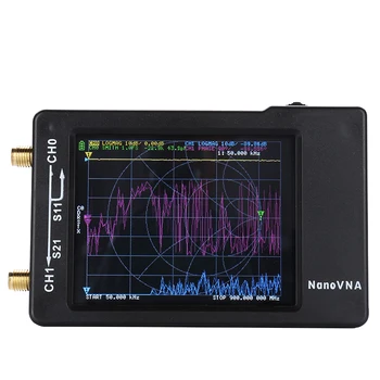 NanoVNA-H HF VHF UHF UV Analyseur de Réseau Vectoriel de l'Antenne de l'Analyseur de 2.8