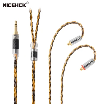NICEHCK C8-1 8 Core en Argent Plaqué 2.5/3.5/4.4 mm symétrique Câble 0.75 0.78 2broches/Connecteur mmcx Hifi Câble de Mise à niveau Pour DB3 TFZ