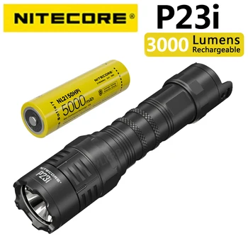 NITECORE P23i 3000 lumen lampe de poche tactique, avec NL2150HPI batterie standard à l'intérieur de l'emballage