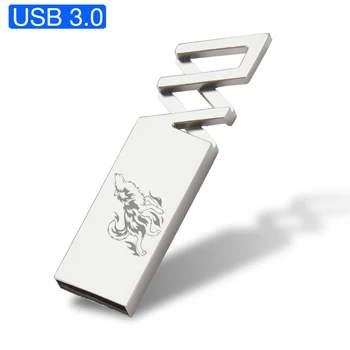 Nouveau LOGO Gratuit en Métal 3.0 Silver clé usb 32 GO de Disque d'U 64 GO USB Flash Drive 8GB Or de clés usb de 16 go de Photographie de Cadeaux à Haute Vitesse