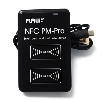 NOUVEAU PM-Pro RFID IC/ID Copieur Duplicateur 125KHz porte-Clés NFC Lecteur De 13,56 MHz Chiffré Programmeur USB UID Copie de la Carte de Balise