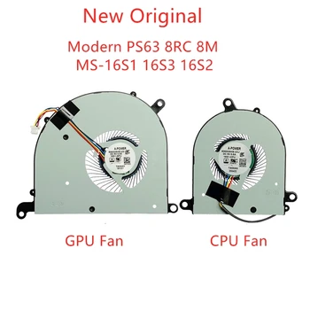 Nouvelle d'Origine pour ordinateur Portable CPU GPU ventilateurs de Refroidissement Pour Msi Moderne PS63 8RC 8M MS-16S1 16S3 16S2 BS5005HS-U3J/U3I ventilateur de refroidissement