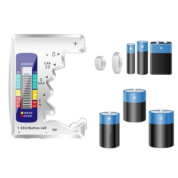 Numérique Testeur de Batterie Écran LCD AA/AAA/9V/1.5 V Pile Bouton Vérification de la Capacité du Détecteur de Capacitance Outil de Diagnostic