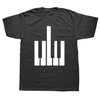 Né Pour Être Professeur de Piano de la Musique de la Bande claviériste Hip Hop Harjauku Vêtements homme T-shirt imprimé à Manches Courtes Drôle de T-Shirts