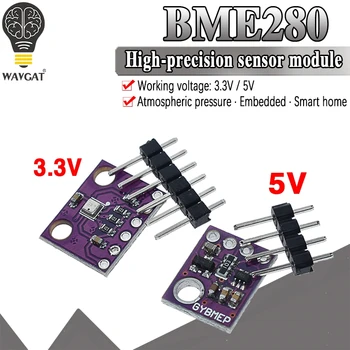 officiel GY-BME280-3.3 BME280 5V 3.3 V Capteur Numérique de Température et d'Humidité Capteur de Pression Barométrique Module I2C, SPI 1.8-5V