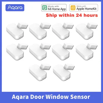 Original Aqara Porte Fenêtre de Capteur sans Fil Zigbee Connexion MCCGQ11LM Capteur de Porte de Travailler Avec Xiaomi Maison APPLI Pour les Homekit