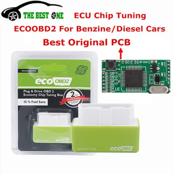 Original Puce Économiser 15% de Carburant ECOOBD2 NitroOBD2 Chip Tuning Box ECO OBD2 Nitro OBD2 Pour le Diesel & Essence Moteur Plug&Drive