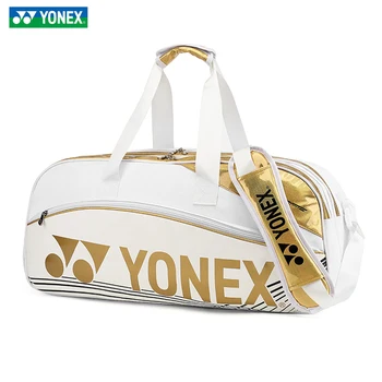 Original YONEX Isolant de Conception de Tennis Grand Sac de PVC Imperméable à l'eau de Raquette Sac Max de 6 à 8 pcs Raquettes de Badminton Sac pour la Formation