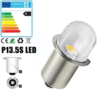 P13.5S de la Base LED de Mise à niveau des Ampoules Blanches Maglite Lampe de poche Blanc de Remplacement 3000K Travail Ampoules 6000K Blanc de la Lampe DC6V-12V Chaud À H0N2