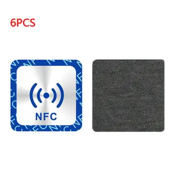 P82F 6PCS Universelle NFC Ntag213 Tag Anti Métal Autocollant NTAG 213 Métalliques, Badges Étiquette