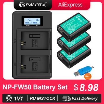 PALO NP-FW50 NP FW50 NPFW50 FW50 Batterie pour Sony Alpha a6500 a6300 a6000 a5000 a3000 NEX-3 a7R a7 a7R II NEX-3N NEX-5 a7S NEX-7