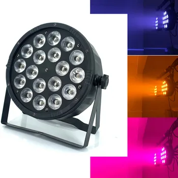 Par à LED 18pcs RGBWA LED UV PAR la Lumière/ Disco Lumière Dmx512 Contrôle sans Fil de Lavage de LED de Lumière de la Scène Dj Professionnel de l'Équipement de 100%