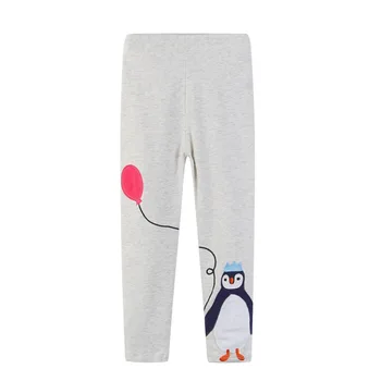 Peu de maven 2023 Filles de Bébé Adorable Pingouin Coton Legging Doux et Confort Pantalon pour les Enfants des Vêtements Décontractés de Printemps et d'Automne