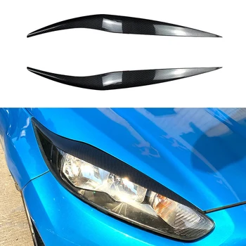 Phare avant Couvrir la Tête de la Lampe à Lumière de la Paupière Sourcil Garniture en ABS pour Ford Fiesta MK6.5 2013-2017
