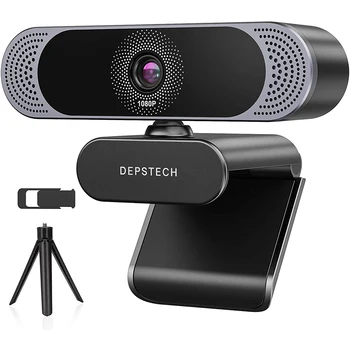 Plug-and-Play 4K de 8 mégapixels / 1080P 2MP HD Webcam webcam USB avec Micro cache de Confidentialité Trépied pour l'Émission en Direct Vidéo Blog