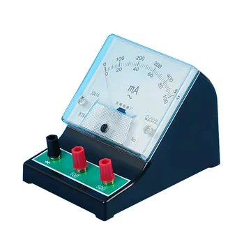 Pointeur AC milliammeter gamme 0-100 ma/500mA Physique de l'électricité expérience de l'Enseignement de l'instrument de l'Enseignement de la démonstration