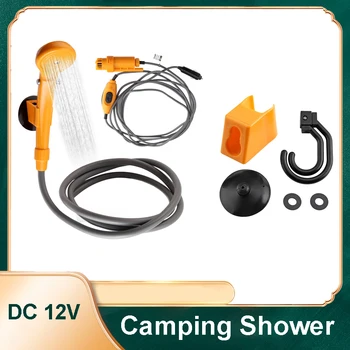 Portable, Douche Camping 12V allume-cigare de Voiture de Poche Camp en plein air Douche de la Pompe pour les Voyages Camp de Douche