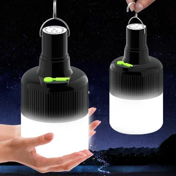 Portable LED Lanterne de Camping Rechargeable par USB pendante de plein air Tente de Lumière 3 Modes de Lumière Dimmable BARBECUE Randonnée Lanterne d'Urgence