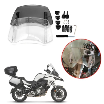 Pour Benelli TRK 502 Universel Moto Extension de pare-brise Réglable Spoiler Déflecteur Pour Yamaha Tenere 700 Traceur 900