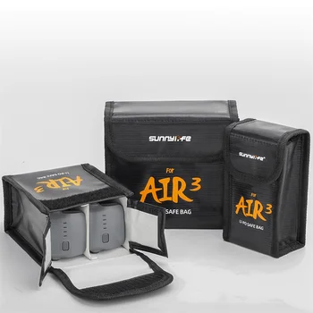Pour DJI Air 3 Lipo Batterie de Stockage de Sac de Couverture Antichoc Cas d'Explosion-preuve-Fort Ignifuge Guard Protection Anti-Rayures