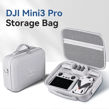 Pour DJI Mini3 Pro Sac de Rangement Portable, mallette de transport Mini3 Pro Drone Accessoires en Cuir anti-Éclaboussures Sac à main