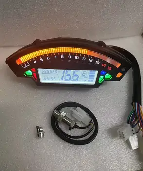 Pour Kawasaki Ninja ZX10R ZX-10R 2012-2017 Moto LED de l'indicateur de vitesse Tachymètre Odomètre Numérique Jauge de Carburant Compteur