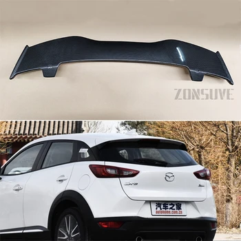 Pour le Mazda CX-3 2014-2018 Spoiler en Plastique ABS avec Hayon, Toit de l'Aile Arrière Kit Carrosserie Accessoires