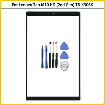 Pour Lenovo Tab M10 HD (2ème Gen) TB-X306X TB-X306F/V X306 de l'Écran Tactile Avant de l'écran LCD Externe Panneau de Verre de la Lentille de l'écran Tactile de Couverture Pas de OCA