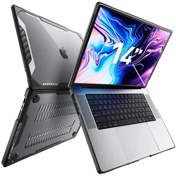 Pour les MacBook Pro 14 Cas (2023/2021) A2779 M2 Pro / M2 Max / A2442 M1 Pro / M1 Max SUPCASE Double Couche Dur Coque housse de Protection