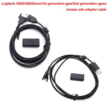 Pour Logitech G900/G903 Héros/GPW/G PRO X SUPERLIGHT, la souris sans fil adaptateur USB tressé en caoutchouc de charge câble de données Accessoires