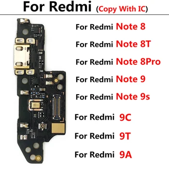 Pour Redmi 9A 9C 9T K30 4G 5G Note 8 8 9 9 10 Pro Chargeur USB Dock Connector Conseil Port de Charge Micro Flex charge Rapide