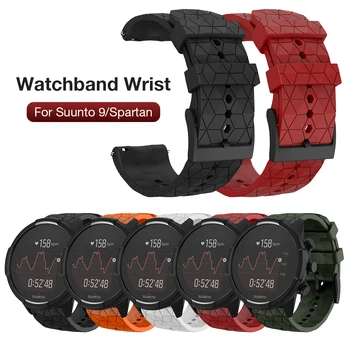 Pour Suunto 9 Baro Titane, Silicone de Remplacement de Bracelet de montre Bande de Poignet de Bracelet de Bracelet de Cuivre Compatible avec les Suunto Spartan Baro