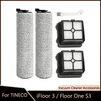 Pour TINECO iFloor 3 / Étage Un S3 sans Fil Humide Sec de Chaussée Laveuse de Poche Aspirateur Doux Brosse à Rouleau Filtres HEPA Kit de Pièces de Rechange