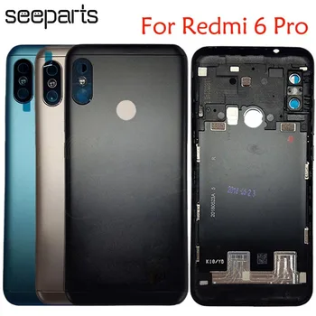 Pour Xiaomi Redmi 6 Pro Couvercle Des Piles Couvercle Des Piles De La Porte Du Logement De Cas Xiaomi Mi A2 Lite Arrière Couvercle De La Batterie De La Porte
