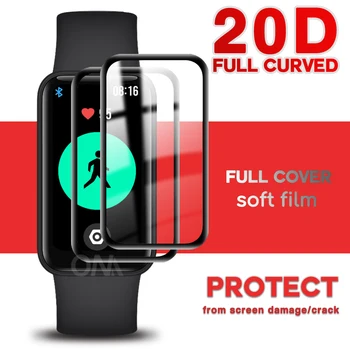 Protecteur d'écran de Cover pour Xiaomi Redmi Smart Band Pro Smartband Bord Incurvé Doux Film de Protection pour Redmi Bande (Pas de Verre)