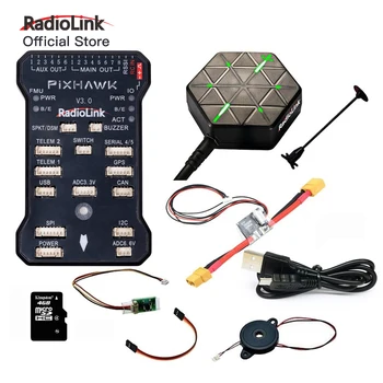 Radiolink Pixhawk PIX 2.4.8 APM 32 Bits Contrôleur de Vol de FC avec le GPS M8N SE100 pour RC Drone Quadricoptère/6-8 Axe Multirotor