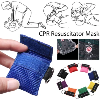 RCR premiers soins masque jetable réanimateur masque respiratoire-masque bouche à respirer un clapet anti-retour d'urgence à l'extérieur les outils