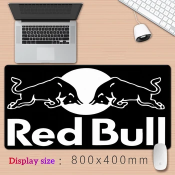 Red - Bull HD Impression XXL tapis de Souris Gamer Accessoire Chaud de Grands Verrouillage de l'Ordinateur de Bord Clavier Mat Anime dessin animé