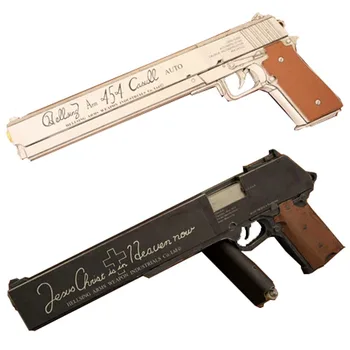 Revolver Hellsing 454 Casull Pistolet à l'Échelle 1:1 de Vampire Akat Armes de Poche 3D Modèle en Papier Manuel Jouet