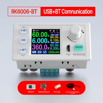 RK6006 RK6006-BT WiFi Digital de Contrôle d'Alimentation CC de Communication USB Tension de l'Étape vers le Bas Module Convertisseur Buck Voltmètre 60V 6A
