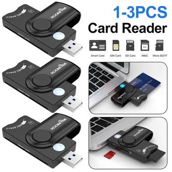 Rocketek CR310 USB 2.0 de la Déclaration d'Impôt Ic Smart Lecteur de Carte Externe TF carte Sim du Lecteur de Carte Mémoire de l'Adaptateur pour Accessoires d'Ordinateur