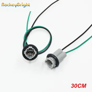 Rockeybright de Voiture d'OEM de 30CM T10 ampoule led Connecteur W5W 168 194 Voiture Lampe de Câble Auto Ampoule lampe Wire Light T15 Ampoules à LED Prise de l'adaptateur